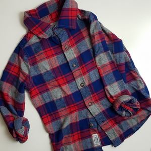 Boys Flannel Plaid Shirt